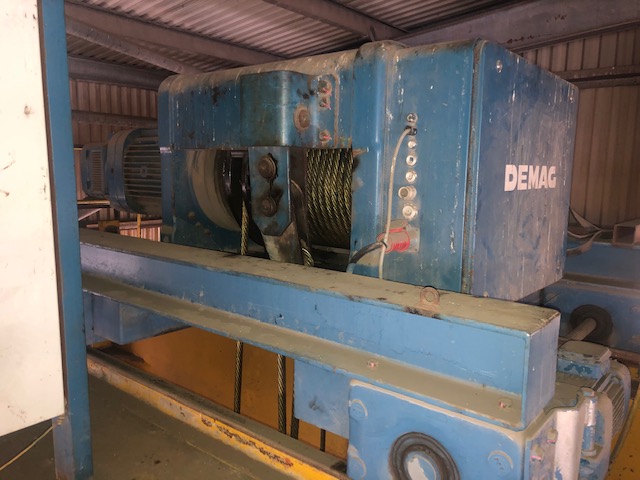 Demag 32 Ton Wire Rope Hoist Unit on 4 Wheel Crab Unit - Image 3
