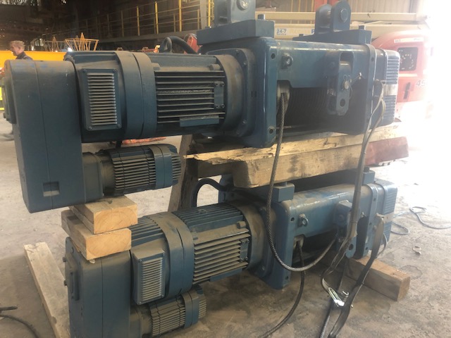Demag 16 Ton Wire Rope Hoist Unit on 4 Wheel Crab Unit - Image 6