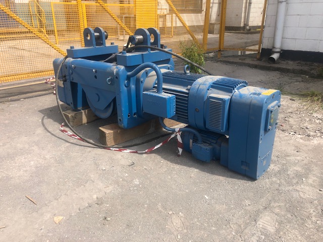 Demag 16 Ton Wire Rope Hoist Unit on 4 Wheel Crab Unit - Image 2